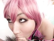 美少女真会玩Cosplay勾引大黑屌老外插自己