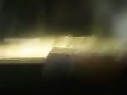 饥渴丰满少妇晚上出击勾引胖司机激情车震