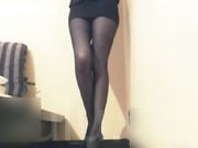 原味小辣椒OL制服黑丝 香蕉插屄