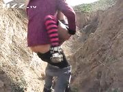 情景剧野外QJ学生妹(面具掉了露脸)无水印完整版