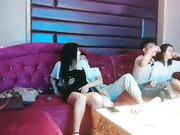 歌厅探花专攻KTV小姐姐 深夜场叫了两个妹子一人一个4P 沙发上翘起屁股后入撞击