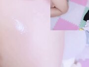 美少女紧身裤精油究极蜜桃臀后入内射灌精