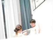 约性感少妇穿上黑丝骑在身上舌吻调情站立后入