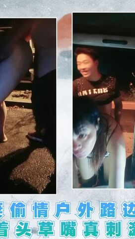 人妻偷情户外路边激情按着头草嘴真刺激01