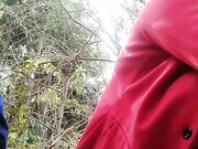 户外主播嫩鲍巨乳小甜甜户外勾搭一汉子啪啪