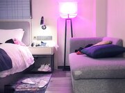 性感粉色长裙少妇啪啪连体开档丝袜舔弄口交