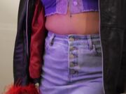 刺激剧情精品绝美人妖性感饱满黛西 泰勒火车包间里勾引俩猛男深喉后入玩菊花