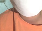 模特身材很棒的年轻健身教练 胸部很挺一点也不下垂 手指扣穴 撅起屁股完美展现