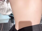 碎花裙女孩第二次约会鸡巴硬干她内射，爽得她浪叫求操死