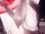 爸妈睡着后 半夜拉着妹妹天台做爱