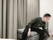 完美视角拍摄穿上情趣装扭动诱惑，张开双腿字马姿势猛操