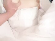 把工装OL的气质姐姐拴着狗链调教，口塞像母狗一样，小穴全湿中出内射