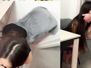 眼镜美眉 大鸡吧男友想要操逼了 口硬了在出租房沙发被后入输出 娇喘不停