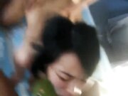 绿帽淫妻单男淫乱现场 对白清晰超淫荡 绿帽老公 喷了是吧 娇妻 嗯 喷了