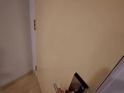 大奶美女 赶紧射 与隔壁穿着黑色性感内衣邻居同事强行啪啪 不敢内射精液射满奶子