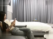 模特身材大长腿的妹子，还跟她砍了砍价格