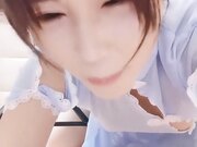 情趣旗袍极品美女 黑白丝袜足交 大屌炮友深喉 扶着细腰干美臀 被操的笑嘻嘻