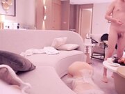 绿帽NTR给萝莉老婆约单男3p捆绑调教操穴一边看老婆被操一边撸管