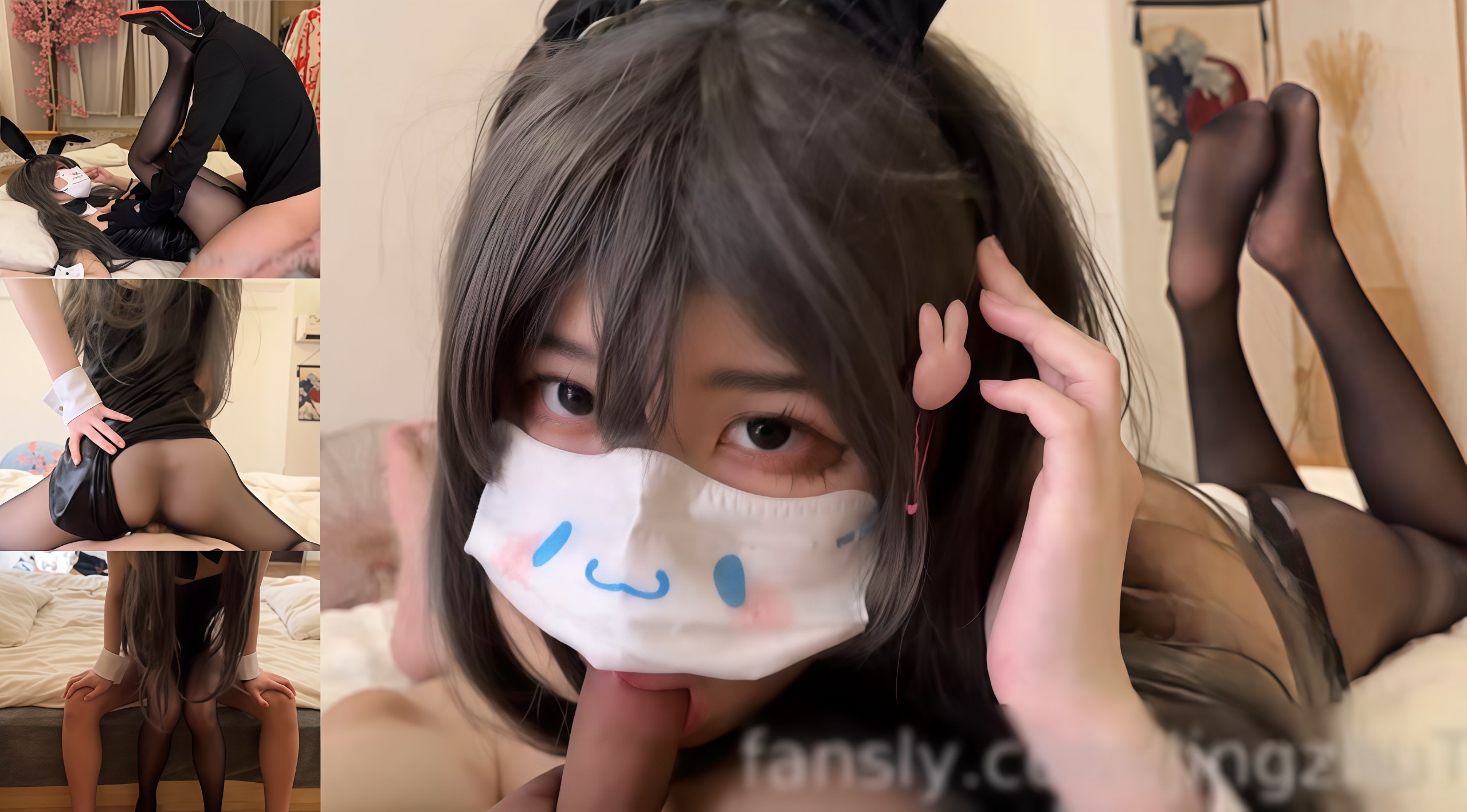 和兔女郎学姐樱岛麻衣的下流情趣游戏