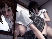 穿上短裙女装和姐姐玩角色扮演游戏