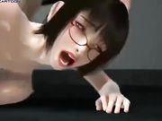 薄码3D动画-黑丝爆乳眼镜OL被大公鸡干到喷尿这让她感到震惊