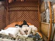 特色宾馆偷拍高颜值时尚气质的连衣裙美女下班和公司帅气男同事偷偷开房,连扣带操干的呻吟大叫,又白又漂亮!