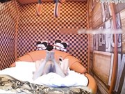 主题酒店偷拍-纹身哥和女友可爱漂亮的女闺蜜偷情,玩了个新花招吊起来操,搞的美女受不了