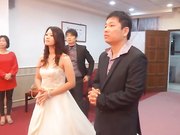 新婚夫妻结婚典礼视频和洞房啪啪啪视频流出新娘长相一般贵在真实