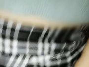 黑丝露胸短裙性感美女在地下停车场被色狼按在车里啪啪,掀开短裙穿的竟是开档丝袜情趣内裤