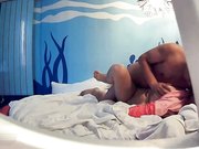 特色酒店红色情趣大圆床TP老王和相好约炮啪啪