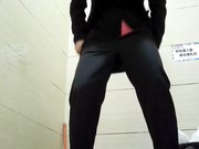 商场厕拍系列你没见过的双层开档内裤