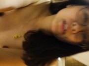 白虎小野模戴着眼镜装文艺系大学生啪啪啪猛干