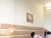 国产CD系列学生装的小伪娘旅馆完美口活被后入插爆