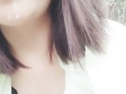 某直播平台女神真真约炮友白云山打野战下山又和司机小哥车震