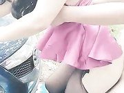 大奶网红主播骚妹与土豪粉丝炮友白天驱车郊外野战无套猛干屁眼