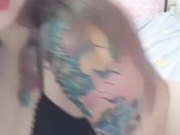 带着面具丰满纹身大屁股美女主播翘屁股漏逼小秀