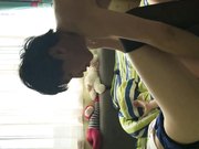 女神级短发美女背着闺蜜出租屋穿着性感情趣服勾引他男友