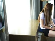 女神级长腿嫩模穿着制服翘起美臀求操,一双美腿就够射了