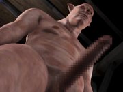 疯狂的女人来到酒吧被巨大野蛮的怪物爆肛门灌精