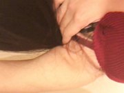 跟美女炮友在快餐店的厕所里做爱