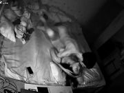 小两口在家关灯啪啪 可惜摄像头有夜视功能被拍的清清楚楚 两个奶子是极品