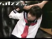 高中学生妹放学后被数名黑社会捆绑轮奸