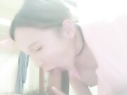 国产TS系列高颜值的大奶美妖七七黑丝护士装玩足交 观音坐莲表情十分诱惑