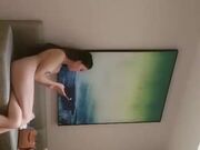 深夜再来一场高颜值牛仔外套苗条妹子，洗完澡再来一炮扣逼猛操呻吟娇喘