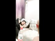 两个淫荡熟女【小M寻主人】4P啪啪大战沙发口交后入-3