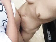 漂亮美乳嫩模『梦梵』约炮粉丝开车到户外野战 全裸站炮啪啪 连续抽插操到受不了