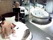情趣酒店豪华套房360水滴摄像头偷拍情侣开房啪啪