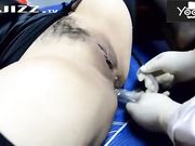 SM自拍剧情黑丝少妇阴道瘙痒找寒医生治疗原来是淫骚被医生绑着手脚大力操