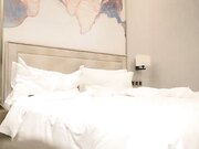 约了个花臂纹身高颜值甜美嫩妹子啪啪，舔奶摸逼深喉口交翘起屁股后入猛操